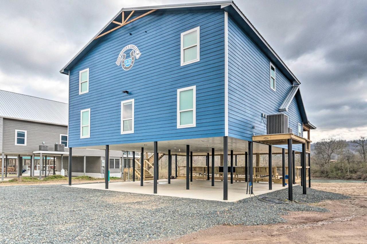 Upscale Riverfront Home With Beach And Fire Pit! Glenwood Kültér fotó